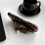 Cifeeo-gifts Brown Leopard Print Leather Strap Apple IPhone Case