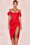 Cifeeo-High Quality Satin Bodycon Dress Women Party Dress 2021 New Arrivals Midi Bodycon Dress Sexy Celebrity Evening Club Dress