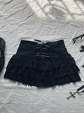 Cifeeo-Vintage Y2K Women Crop Tops Slim Sexy Streetwear Hip-Hop Rock Versatile Fashion Kawaii Aesthetic Chic vintage Grunge Women's Skirts emo