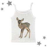 Cifeeo-Vintage Cute deer pattern print streetwear casual hip-hop punk rock women's sleeveless camisole summer Y2K vintage eom girls slim shorts