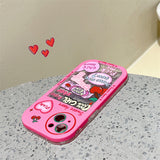 Cifeeo-gifts Pink Girl Love Graffiti Phone Case