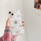 Cifeeo-gifts Cute Cartoon Bunny With Bow Phone Case