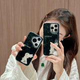 Cifeeo-gifts Bamboo Forest Rabbit Plush Rabbit Tail Phone Case