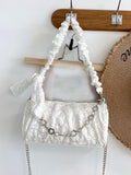 CIFEEO - Textured Chain Bucket Bag  - Women Shoulder Bags