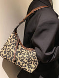 CIFEEO - Leopard Graphic Baguette Bag  - Women Shoulder Bags