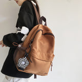 Cifeeo-back to school gifts Schoolbag female junior high school students large capacity simple design sense high school backpack college students backpack