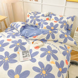 Cifeeo-2025 Spring Bedding Set Spring Bedding Set Fashion Cartoon Kids Single Double Queen Size Flat Sheet Duvet Cover Pillowcase Bed Linens Home Textile