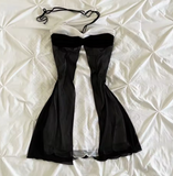 Cifeeo-Vintage Cute Harajuku casual fashion solid color Y2K Women's dress Harajuku emo girls punk vintage kawaii chic aesthetic suspender dress