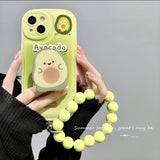 Cifeeo-gifts Kawaii Cartoon Green Avocado Phone Case