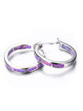 CIFEEO- Fashion Opal Round Earrings Everyday Versatile QAR41
