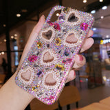 Cifeeo-gifts Rhinestone Heart Phone Case