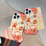 Cifeeo-gifts Cute Cartoon Afternoon Tea Dachshund Phone Case