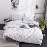 Cifeeo-2025 Spring Bedding Set Nordic Bedding Set with Floral Duvet Cover Pillowcase Ins Bed Linen US AU EU Size Queen Double Home Hotel Bedclothes