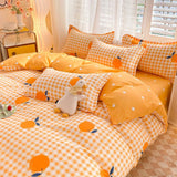 Cifeeo-2025 Spring Bedding Set Lucky Dog Bedding Set Cute Cartoon No Filler Twin Full Size Duvet Cover Flat Sheet Pillowcase Fashion Girls Boys New Bed Linen