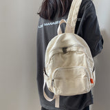Cifeeo-back to school gifts Japanese Girl Small Backpack Women Vintage Canvas School Backpack Bag for Teens Female Original Niche Ruckpack Ins School Bags