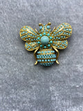 Cifeeo-vintage Valentines Gift European and American Fashion Trends Retro Niche Design, Exquisite Craftsmanship Inlaid with Rhinestones, Cute Little Bee Brooch-Mom's Gift