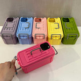 Cifeeo-gifts Macaron Color Storage Box Crossbody Phone Case
