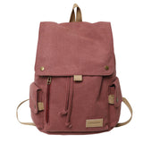 Cifeeo-back to school gifts 2025 Women's Fashion Beige Canvas Backpack Men's Contrast Travel Bag College Girl's Schoolbag Laptop Bag Student Mochila New