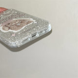 Cifeeo-gifts Cute Glitter Rabbit Doll Phone Case
