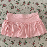 Cifeeo-Vintage Women's skirt sweet vintage streetwear Y2K emo girls cute Harajuku hip-hop casual rock Chic aesthetic summer new bow mini skirt