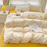 Cifeeo-2025 Spring Bedding Set Summer Bedding Set 2025 Ins Twin Queen Duvet Cover Flat Sheet Pillowcase No Filler Girl Boys Hotel Home Bed Linens