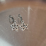 Cifeeo-Vintage Jewelry Y2K Style New Korean Fashion Vintage Cross Crystal Hoop Earrings For Women Goth Charms Cute Punk y2k Jewelry Accessories