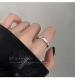 Cifeeo-Vintage Jewelry Y2K Style Punk Silver Color Copper Stars Open Rings for Men Fashion Jewelry Gift Hip Hop Vintage Ring