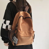 Cifeeo-back to school gifts Schoolbag female junior high school students large capacity simple design sense high school backpack college students backpack