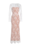 Cifeeo-Maxi Women Clothing Dresses 2025 Lace Up White Wedding Events Dress Elegant Lace Detachable Cape Party prom Dresses