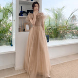 Cifeeo-nye outfits Bridesmaid Dress for Women Wedding Party Gown Solid Appliques Long Skirt Elegant Ladies Banquet Women's Prom Dresses Vestidos-back to school dress 2025