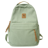 Cifeeo-back to school gifts 2025 Fashion Solid Color Women Backpack Female Kawaii Nylon Travel Bag Korean Portable Schoolbag for Girl Student Cute Bookbag