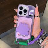 Cifeeo-gifts Purple Monster Bracket Phone Case