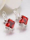 CIFEEO- Simple Rhinestone Gem Alloy Earrings QAG57