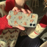 Cifeeo-gifts Cute Transparent Glitter Bear Phone Case