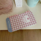 Cifeeo-gifts Simple Blue And Pink Checkered Notebook Phone Case