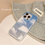 Cifeeo-gifts Sunset Blue Sky White Clouds Phone Case