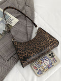 CIFEEO - Leopard Pattern Baguette Bag  - Women Shoulder Bags