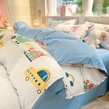 Cifeeo-2025 Spring Bedding Set Kawaii Cartoon Bedding Set Kids Adult Full Queen Size Duvet Cover Flat Sheet Pillowcase No Filler Summer Fal Home Bed Linens