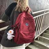 Cifeeo-back to school gifts Female Simple Couple Backpack Men Women School Backpacks for Teens Harajuku Girls 14inch Laptop School Bags Korean Bookbag 2020