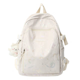Cifeeo-back to school gifts Girl Travel Book Laptop Backpack Fashion Ladies Trendy Color Student Bag Female Cute Pink College Backpack Cool Women School Bag