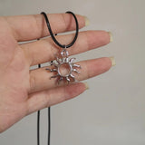 Cifeeo-Vintage Jewelry Y2K Style Punk Charms Jewelry Chains Vortex Swirl Pendant Necklaces Vintage Star Choker Women Fashion Goth Necklace Accessory Grunge