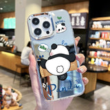 Cifeeo-gifts Cute Panda Mirror Phone Case