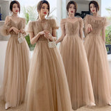 Cifeeo-nye outfits Bridesmaid Dress for Women Wedding Party Gown Solid Appliques Long Skirt Elegant Ladies Banquet Women's Prom Dresses Vestidos-back to school dress 2025