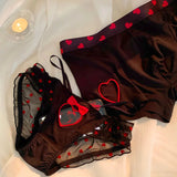 Cifeeo-Lovers Fun Lingerie Sexy Couple Underwear Set Heart Lace Panties for Lover Modal Underpants Couple Men Shorts Women Briefs New