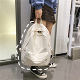 Cifeeo-back to school gifts 2025 Kawaii Cartoon Print Lady Lattice Bag Women Plaid Backpack Travel Fashion Female Laptop College Girl Cute School Bags