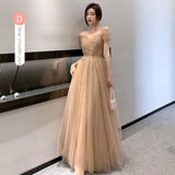 Cifeeo-nye outfits Bridesmaid Dress for Women Wedding Party Gown Solid Appliques Long Skirt Elegant Ladies Banquet Women's Prom Dresses Vestidos-back to school dress 2025