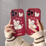 Cifeeo-gifts Cartoon Red Rabbit Phone Case