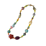 Cifeeo-Vintage Jewelry Y2K Style vintage Colored Harajuku Beaded Star Necklace Women's Chinese Style Ethnic Handmade Jewelry