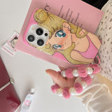 Cifeeo-gifts Cute Golden Glitter Girl Phone Case