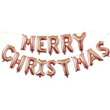 Cifeeoshop christmas pajamas aesthetic Christmas Decorations Red Green Merry Christmas Merry Christmas Letter Aluminum Film Balloon Suit